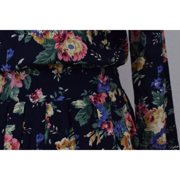 Vintage 90s Floral Rayon Dress size 6 - Picture 5 of 10